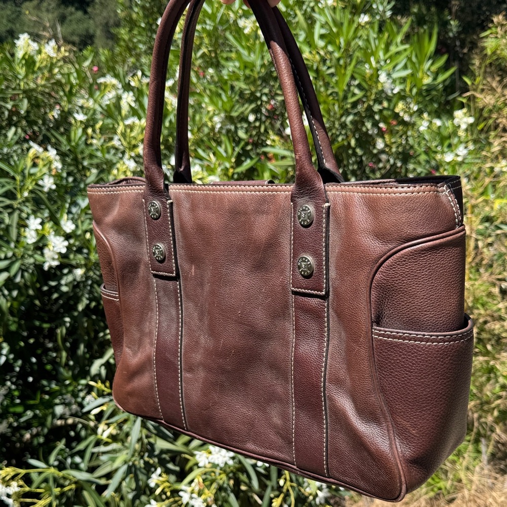MICHAEL Michael Kors brown pebbled leather Work Tote